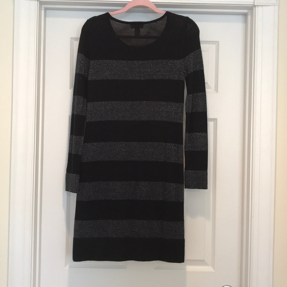 Ann Taylor LOFT Sweater Dress w Sparkling Stripes - Picture 5 of 5